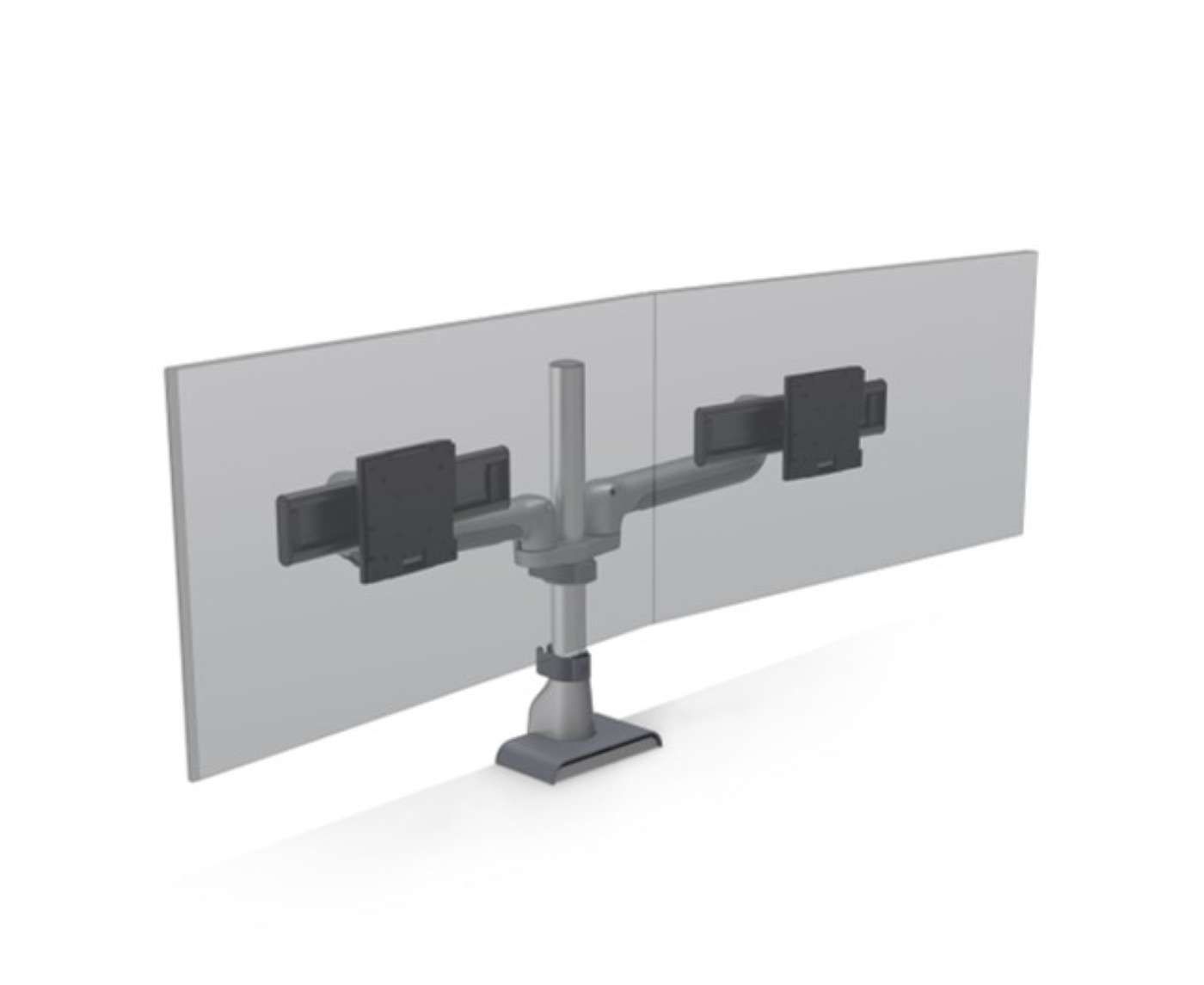 EH5 DUAL MONITOR<br>STATIC POLE MOUNT<br>FOR UP TO 32" MONITORS EH5 DUAL MONITOR<br>STATIC POLE MOUNT<br>FOR UP TO 32" MONITORS