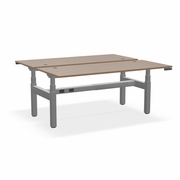 ^EHOMEBOOST^ PRO<br>ADJUSTABLE STANDING DESK<br> 30"x72" 2 PERSON:<br>SAHARA RIDGE & SILVER<br><font color=red>Contact Us:</font><a href="mailto:tom@ergonomichome.com">tom@ergonomichome.com</a></font><br>Or Call: <a href="tel:+18775502678">877-550-2678</a>