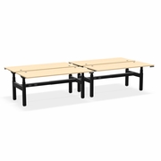 ^EHOMEBOOST^ PRO<br>ELECTRIC ADJUSTABLE DESK<br> 30"x72" 4 PERSON:<br>SONIC MAPLE & BLACK<br><font color=red>Contact Us:</font><a href="mailto:tom@ergonomichome.com">tom@ergonomichome.com</a></font><br>Or Call: <a href="tel:+18775502678">877-550-2678</a>