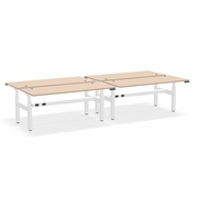 ^EHOMEBOOST^ PRO<br>SIT STAND DESK<br> 30"x72" 4 PERSON:<br>WHITE OAK & WHITE<br><font color=red>Contact Us:</font><a href="mailto:tom@ergonomichome.com">tom@ergonomichome.com</a></font><br>Or Call: <a href="tel:+18775502678">877-550-2678</a>