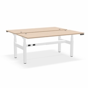 ^EHOMEBOOST^ PRO<br>STAND UP DESK<br> 30"x72" 2 PERSON:<br>WHITE OAK & WHITE<br><font color=red>Contact Us:</font><a href="mailto:tom@ergonomichome.com">tom@ergonomichome.com</a></font><br>Or Call: <a href="tel:+18775502678">877-550-2678</a>