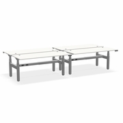 ^EHOMEBOOST^ PRO<br>WHITE STANDING DESK<br> 30"x72" 4 PERSON:<br>ELECTRIC WHITE & SILVER<br><font color=red>Contact Us:</font><a href="mailto:tom@ergonomichome.com">tom@ergonomichome.com</a></font><br>Or Call: <a href="tel:+18775502678">877-550-2678</a>