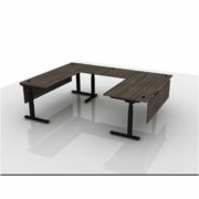 ^EHOMEBOOST^ U-SHAPED HEIGHT ADJUSTABLE DESK ITEM LMEH_08152022_R1<br><font color=red>Contact Us:</font><a href="mailto:tom@ergonomichome.com">tom@ergonomichome.com</a></font><br>Or Call: <a href="tel:+18775502678">877-550-2678</a> 