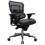 Ergohuman Leather Seat/Mesh Mid-Back Swivel Chair.  FREE SHIPPING! <font color="#c60">Need A Quote?</font> <a href="mailto:tom@ergonomichome.com"> email questions.</a> Or Phone Home Free 877-550-2678. R71823 Ergohuman Leather Seat/Mesh Mid-Back Swivel Chair.  FREE SHIPPING! <font color="#c60">Need A Quote?</font> <a href="mailto:tom@ergonomichome.com"> email questions.</a> Or Phone Home Free 877-550-2678. R71823