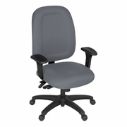 Ergonomic Home CozyCore Series High-Back Multifunctional Fabric Computer Task Chair with Adjustable Arms - Grey<br><FONT COLOR=GREEN>-FREE SHIPPING-</FONT>