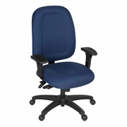 Ergonomic Home CozyCore Series High-Back Multifunctional Fabric Computer Task Chair with Adjustable Arms - Navy Blue<br><FONT COLOR=GREEN>-FREE SHIPPING-</FONT>