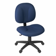 Ergonomic Home CozyCore Series Swivel Fabric Computer Task Chair - Armless - Navy Blue<br><FONT COLOR=GREEN>-FREE SHIPPING-</FONT>