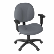 Ergonomic Home CozyCore Series Swivel Fabric Computer Task Chair with Adjustable Arms - Grey<br><FONT COLOR=GREEN>-FREE SHIPPING-</FONT>