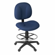 Ergonomic Home CozyCore Series Swivel Fabric Computer Task Chair with Drafting Kit -Navy Blue<br><FONT COLOR=GREEN>-FREE SHIPPING-</FONT>