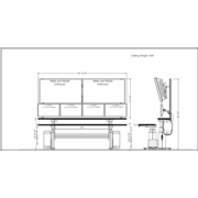 ERGONOMIC HOME ERGOTRAC CONTROL ROOM DESK. #ERGO-14430-23