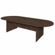 Ergonomic Home Heritage 10 ft. Racetrack Conference Table with Charging Port- Neo Walnut<br><FONT COLOR=GREEN>-FREE SHIPPING-</FONT>