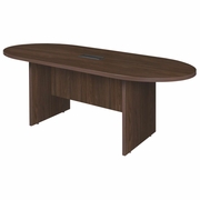Ergonomic Home Heritage 6 ft Racetrack Conference Table with Charging Port- Neo Walnut<br><FONT COLOR=GREEN>-FREE SHIPPING-</FONT>