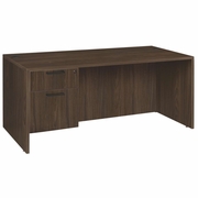 Ergonomic Home Heritage 60 x 30 in. Executive Desk with Single Pedestal Drawer Unit- Neo Walnut<br><FONT COLOR=GREEN>-FREE SHIPPING-</FONT>