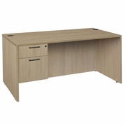 Ergonomic Home Heritage 60 x 30 in. Executive Desk with Single Pedestal Drawer Unit- Noble Oak<br><FONT COLOR=GREEN>-FREE SHIPPING-</FONT>