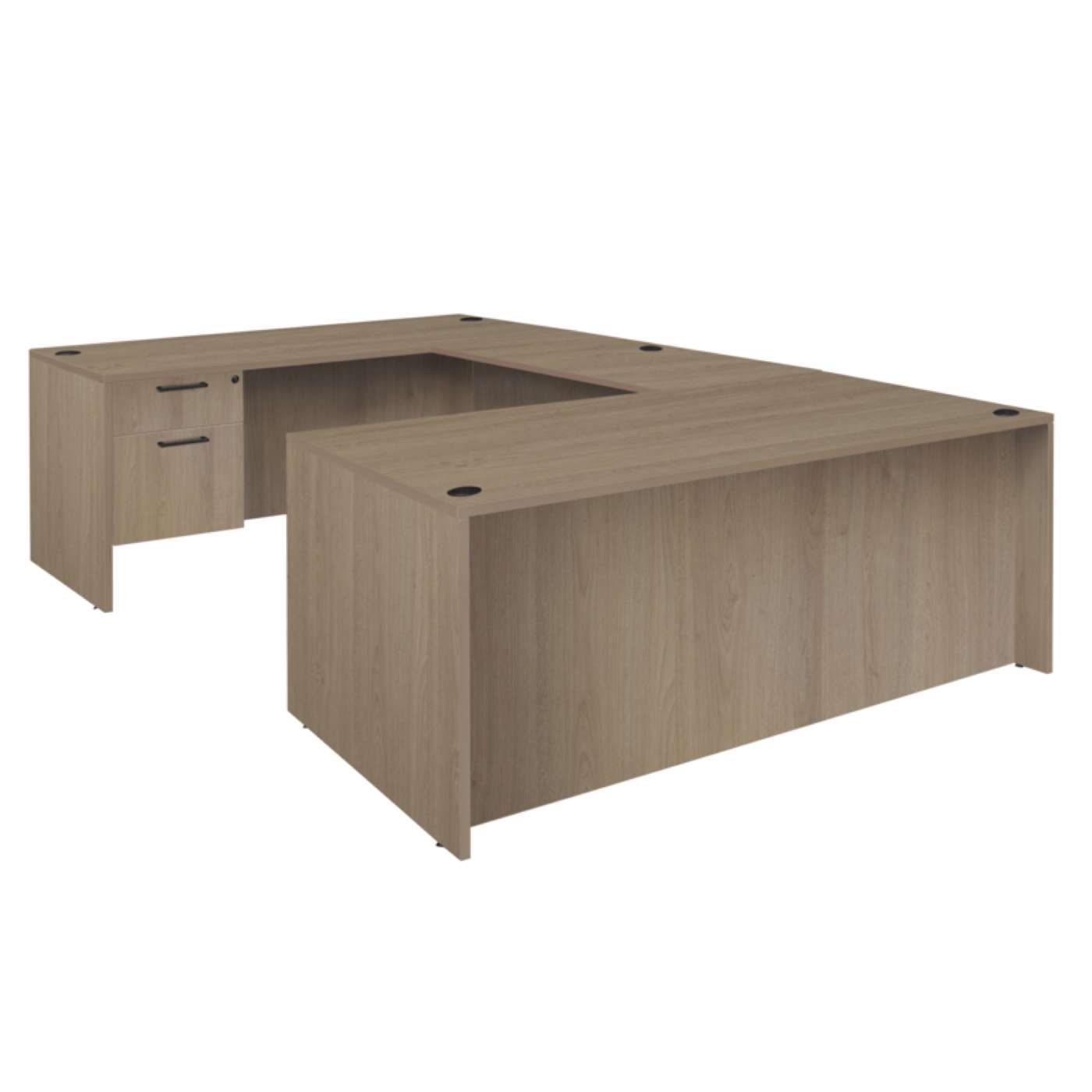 Ergonomic Home Heritage 71 x 35 in. U Desk with Single Pedestal Drawer Unit- Noble Oak<br><FONT COLOR=GREEN>-FREE SHIPPING-</FONT> Ergonomic Home Heritage 71 x 35 in. U Desk with Single Pedestal Drawer Unit- Noble Oak<br><FONT COLOR=GREEN>-FREE SHIPPING-</FONT>