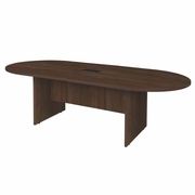 Ergonomic Home Heritage 8 ft Racetrack Conference Table with Charging Port- Neo Walnut<br><FONT COLOR=GREEN>-FREE SHIPPING-</FONT>