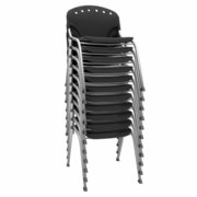 Ergonomic Home Nova Classroom Training Stack Chair Armless - Black - 11 Pack<br><FONT COLOR=GREEN>-FREE SHIPPING-</FONT>