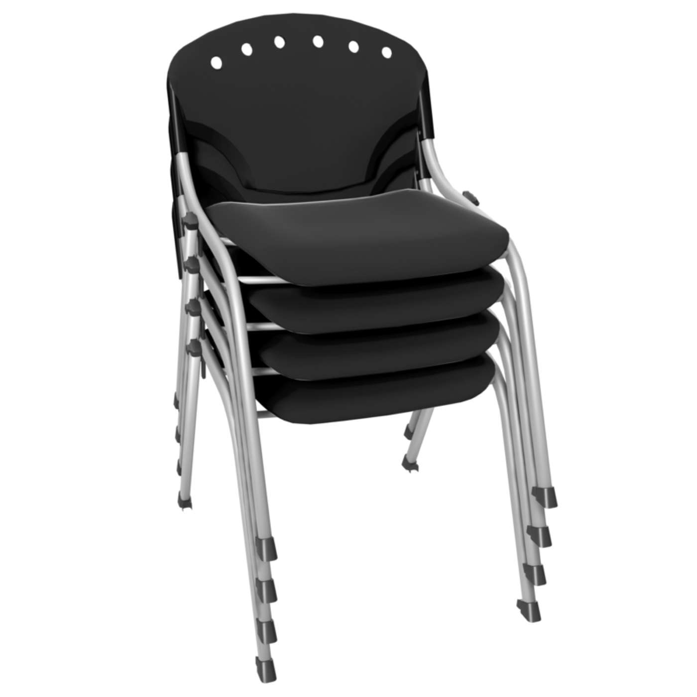 Ergonomic Home Nova Classroom Training Stack Chair Armless - Black - 4 Pack<br><FONT COLOR=GREEN>-FREE SHIPPING-</FONT> Ergonomic Home Nova Classroom Training Stack Chair Armless - Black - 4 Pack<br><FONT COLOR=GREEN>-FREE SHIPPING-</FONT>
