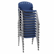 Ergonomic Home Nova Classroom Training Stack Chair Armless - Navy Blue - 11 Pack<br><FONT COLOR=GREEN>-FREE SHIPPING-</FONT>
