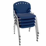 Ergonomic Home Nova Classroom Training Stack Chair Armless - Navy Blue - 4 Pack<br><FONT COLOR=GREEN>-FREE SHIPPING-</FONT>