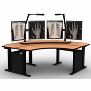 ERGONOMIC HOME  PACS WORKSTATION and IMAGING FURNITURE. ADJUSTS VERTICALLY 25"-51" W/SIX ELECTRIC MOTORS. BAA COMPLIANT SEE BELOW.<br> REV4-2-25 ERGONOMIC HOME  PACS WORKSTATION and IMAGING FURNITURE. ADJUSTS VERTICALLY 25"-51" W/SIX ELECTRIC MOTORS. BAA COMPLIANT SEE BELOW.<br> REV4-2-25