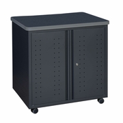 Ergonomic Home Plateau Steel Mobile Locking 2-Door Storage Utility Cabinet 30" X 23.25" - Grey<br><FONT COLOR=GREEN>-FREE SHIPPING-</FONT>