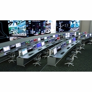 INTELLITRAC DISPATCH CONSOLE BY ERGONOMIC HOME. AMERICAN MADE FURNITURE TAA & BAA COMPLIANT.