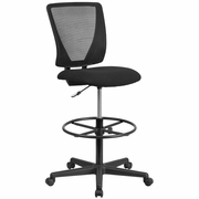 ERGONOMIC MID-BACK MESH DRAFTING CHAIR WITH BLACK FABRIC SEAT AND ADJUSTABLE FOOT RING: <font color=green>FREE SHIPPING!</font> ERGONOMIC MID-BACK MESH DRAFTING CHAIR WITH BLACK FABRIC SEAT AND ADJUSTABLE FOOT RING: <font color=green>FREE SHIPPING!</font>