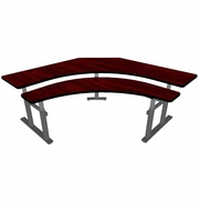 ERGONOMICHOME CONTROL ROOM DESK 84" X 84". ITEM #ERO84. REV 10-16-24 BAA COMPLIANT SEE BELOW. REV4-2-25