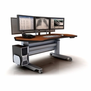 ERGOPACS RADIOLOGY DESK + PACS WORKSTATION + RADIOLOGY STANDING DESKS.