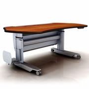 ERGOPACS RADIOLOGY WORKSTATION. FIXED HEIGHT W/CASTERS. DIMENSIONS: 88" x 38". ITEM #MT7-SL-F-L2-ST3. ERGOPACS RADIOLOGY WORKSTATION. FIXED HEIGHT W/CASTERS. DIMENSIONS: 88" x 38". ITEM #MT7-SL-F-L2-ST3.