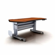 ERGOTRAC RADIOLOGY WORKSTATION FIXED HEIGHT. DIMENSIONS: 67" x 38".
