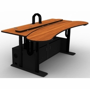 FIRE RESISTANT FURNITURE CONTROL ROOM CONSOLE W/CPU CABINETS BUILT IN BASE #RFQ1921-79FR. R2-17-23<br>BAA COMPLIANT SEE BELOW.<br>REV4-2-25