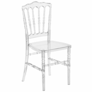 FLASH ELEGANCE CRYSTAL ICE NAPOLEON STACKING CHAIR: <font color=green>FREE SHIPPING!</font>