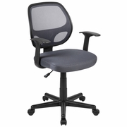 FLASH FUNDAMENTALS MID-BACK GRAY MESH SWIVEL ERGONOMIC TASK OFFICE CHAIR WITH ARMS, BIFMA CERTIFIED: <font color=green>FREE SHIPPING!</font> FLASH FUNDAMENTALS MID-BACK GRAY MESH SWIVEL ERGONOMIC TASK OFFICE CHAIR WITH ARMS, BIFMA CERTIFIED: <font color=green>FREE SHIPPING!</font>
