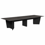 Forma 144" Conference Table with Power Data Grommet- Ash Grey/ Black<br><FONT COLOR=GREEN>-FREE SHIPPING-</FONT>