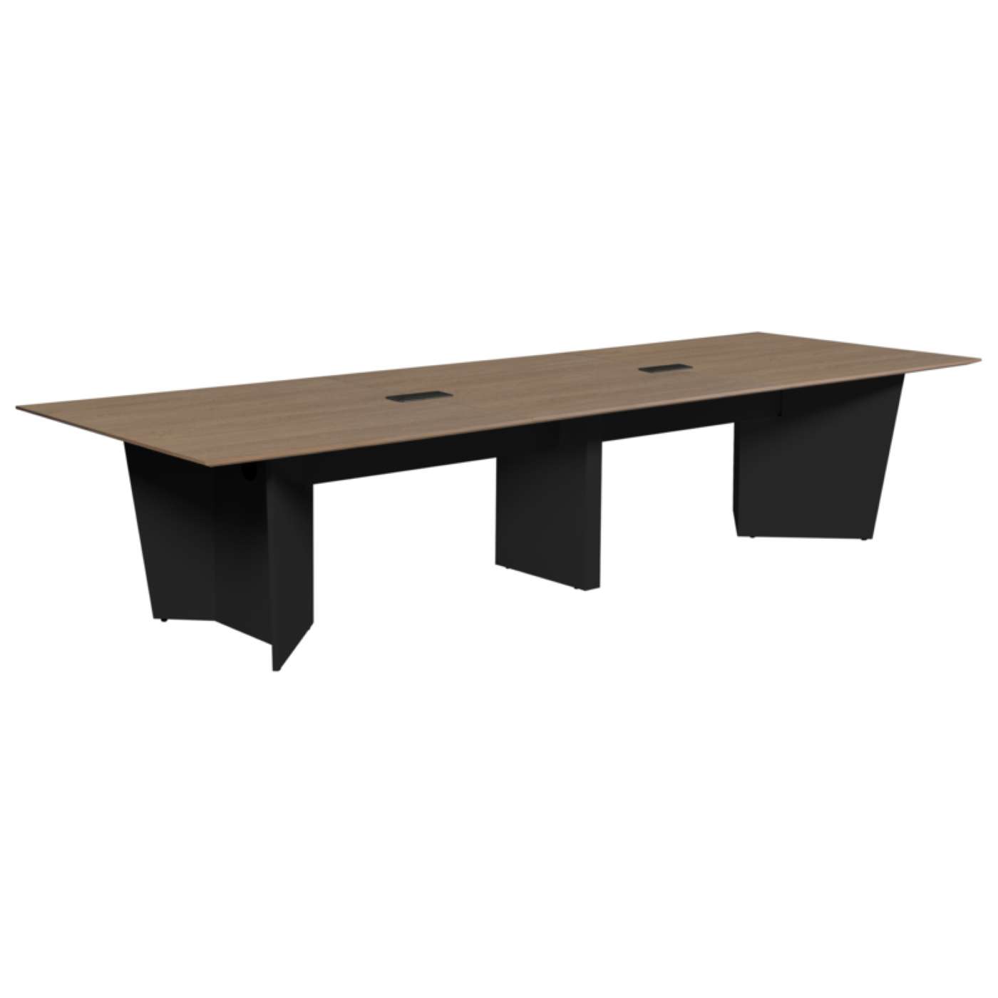 Forma 144" Conference Table with Power Data Grommet- Noble Oak/ Black<br><FONT COLOR=GREEN>-FREE SHIPPING-</FONT> Forma 144" Conference Table with Power Data Grommet- Noble Oak/ Black<br><FONT COLOR=GREEN>-FREE SHIPPING-</FONT>