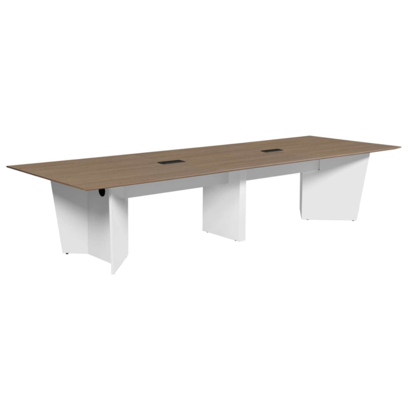 Forma 144" Conference Table with Power Data Grommet- Noble Oak/ White<br><FONT COLOR=GREEN>-FREE SHIPPING-</FONT> Forma 144" Conference Table with Power Data Grommet- Noble Oak/ White<br><FONT COLOR=GREEN>-FREE SHIPPING-</FONT>