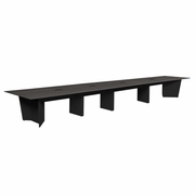 Forma 240" Conference Table with Power Data Grommet- Ash Grey/ Black<br><FONT COLOR=GREEN>-FREE SHIPPING-</FONT>