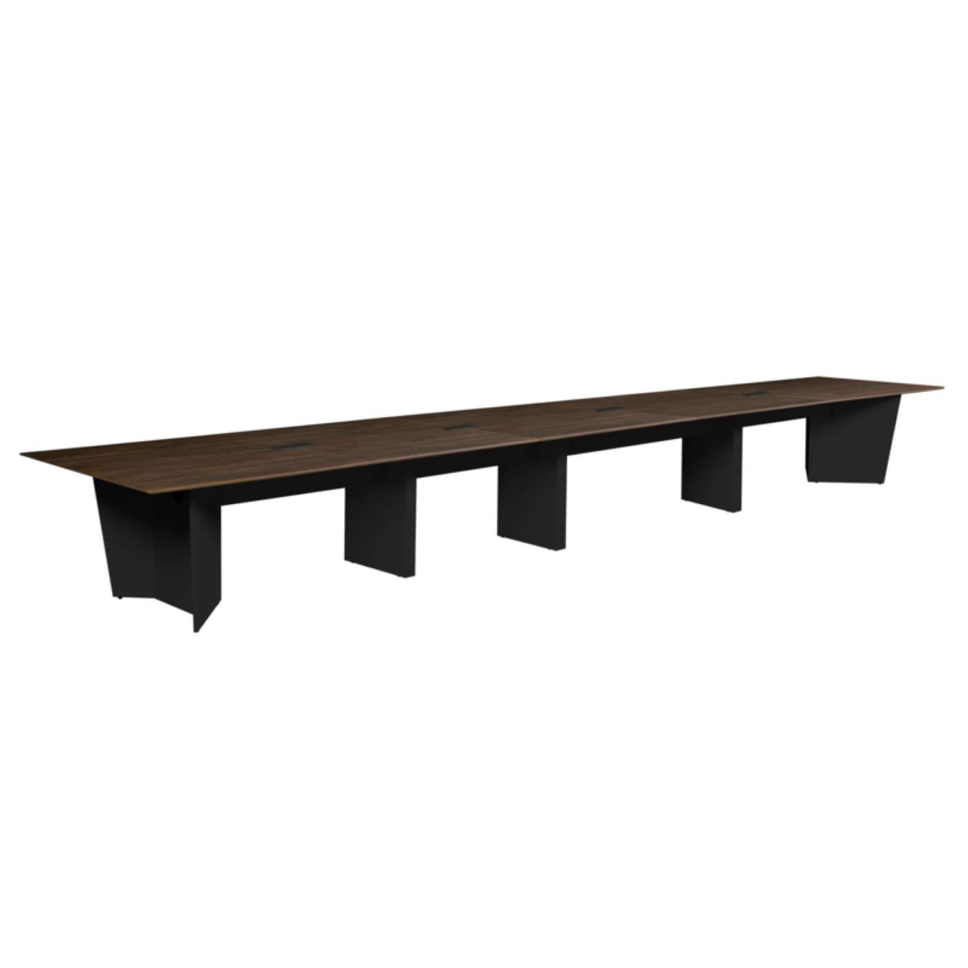 Forma 240" Conference Table with Power Data Grommet- Neo Walnut/ Black<br><FONT COLOR=GREEN>-FREE SHIPPING-</FONT> Forma 240" Conference Table with Power Data Grommet- Neo Walnut/ Black<br><FONT COLOR=GREEN>-FREE SHIPPING-</FONT>