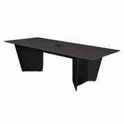 Forma 72" Conference Table with Power Data Grommet- Ash Grey/ Black<br><FONT COLOR=GREEN>-FREE SHIPPING-</FONT>