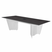 Forma 72" Conference Table with Power Data Grommet- Ash Grey/ White<br><FONT COLOR=GREEN>-FREE SHIPPING-</FONT>