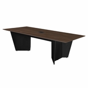 Forma 72" Conference Table with Power Data Grommet- Neo Walnut/ Black<br><FONT COLOR=GREEN>-FREE SHIPPING-</FONT>