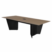 Forma 72" Conference Table with Power Data Grommet- Noble Oak/ Black<br><FONT COLOR=GREEN>-FREE SHIPPING-</FONT>