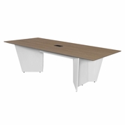 Forma 72" Conference Table with Power Data Grommet- Noble Oak/ White<br><FONT COLOR=GREEN>-FREE SHIPPING-</FONT>