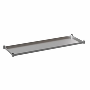 GALVANIZED UNDER SHELF FOR PREP AND WORK TABLES - ADJUSTABLE LOWER SHELF FOR 24" X 60" STAINLESS STEEL TABLES <font color=green>FREE SHIPPING!</font>