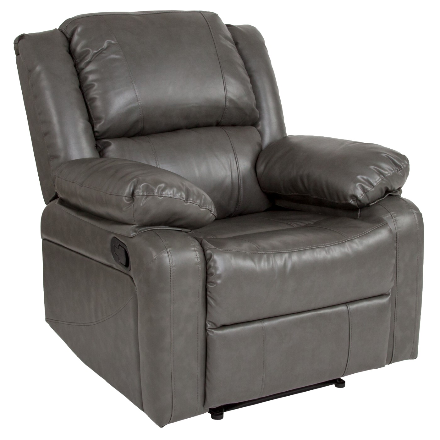 HARMONY SERIES GRAY LEATHERSOFT RECLINER: <font color=green>FREE SHIPPING!</font> HARMONY SERIES GRAY LEATHERSOFT RECLINER: <font color=green>FREE SHIPPING!</font>