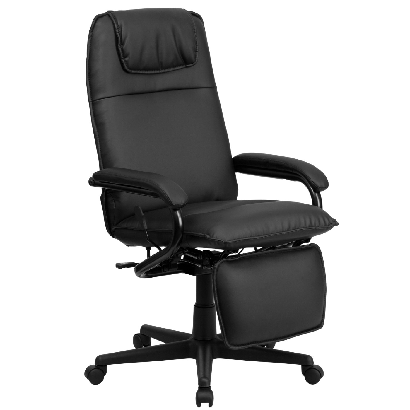 HIGH BACK BLACK LEATHERSOFT EXECUTIVE RECLINING ERGONOMIC SWIVEL OFFICE CHAIR WITH ARMS: <font color=green>FREE SHIPPING!</font> HIGH BACK BLACK LEATHERSOFT EXECUTIVE RECLINING ERGONOMIC SWIVEL OFFICE CHAIR WITH ARMS: <font color=green>FREE SHIPPING!</font>