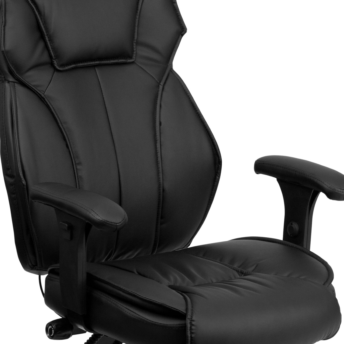 High Back Black LeatherSoft Multifunction Executive Swivel Ergonomic
