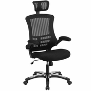 HIGH-BACK BLACK MESH SWIVEL ERGONOMIC EXECUTIVE OFFICE CHAIR WITH FLIP-UP ARMS AND ADJUSTABLE HEADREST, BIFMA CERTIFIED: <font color=green>FREE SHIPPING!</font> HIGH-BACK BLACK MESH SWIVEL ERGONOMIC EXECUTIVE OFFICE CHAIR WITH FLIP-UP ARMS AND ADJUSTABLE HEADREST, BIFMA CERTIFIED: <font color=green>FREE SHIPPING!</font>